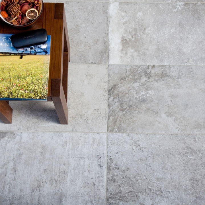 Hill Stone Mendip stone porcelain floor tiles