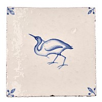 Wilding Egret with corner motif