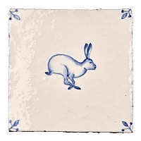 Wilding Hare with corner motif