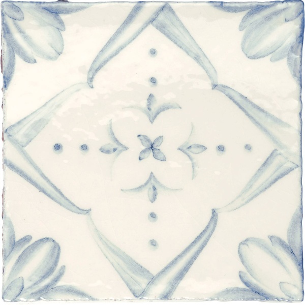 Ana patterned tile in Powder Blue