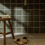 Bloomsbury Parlour Green square bathroom with floor