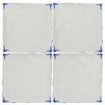 Classic corner motif on Ullswater Valley in Rosalind blue