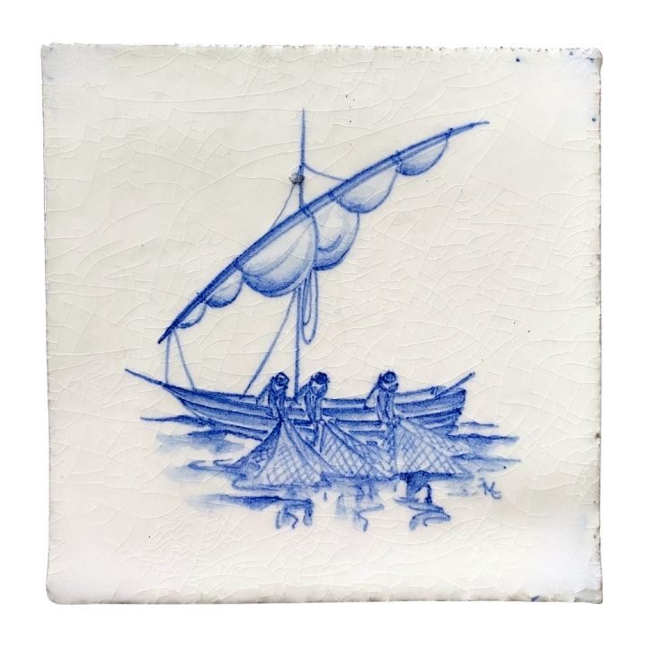 Fishermen - 11 x 11cm Rustic, product variant image