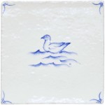 Cornish Delft Gull Chalk White 11x11 rustic