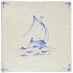 Cornish Delft Yacht Antique White 11x11 rustic