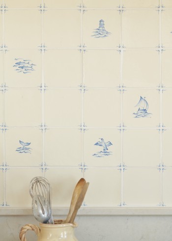 Large CORNISH DELFT TILES DETAIL 02 009