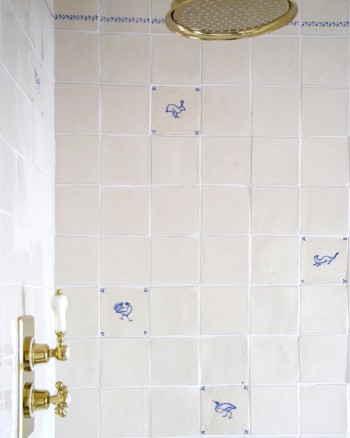 Emma Diaz wilding shower wall