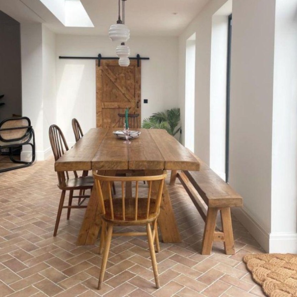 Andalucia terracotta effect floor tiles at the home of stennyatnumber4