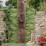 Isles Skye 6x21 skinny metro brick tile in outdoor shower