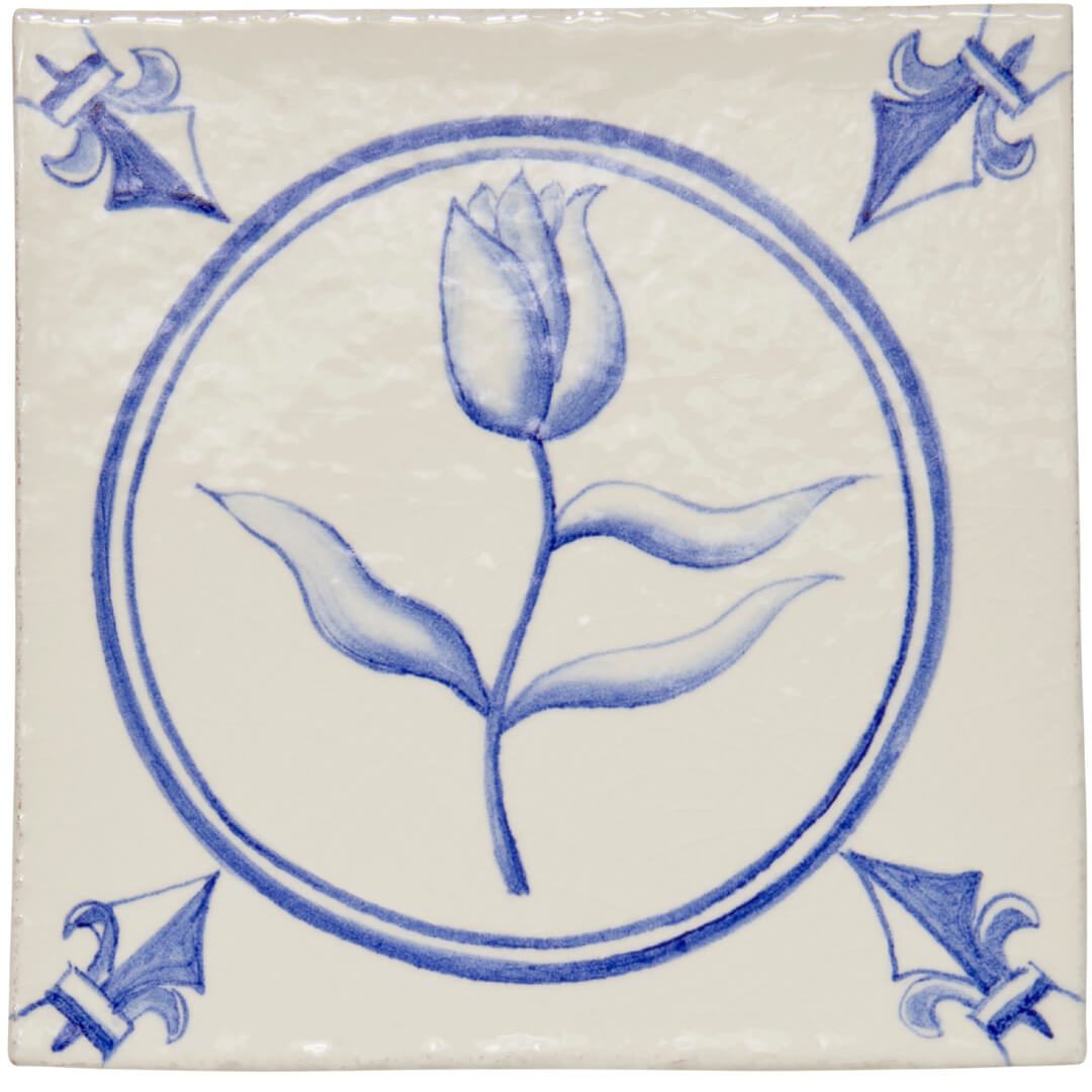 White Hart Tulip in Circle, product variant image