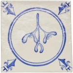 White Hart Mistletoe Circle Antique White cutout