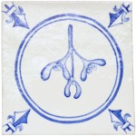 White Hart Mistletoe Circle Chalk White cutout