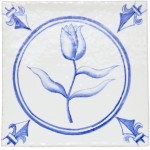 White Hart Tulip Circle Chalk White cutout