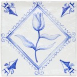White Hart Tulip Diamond Chalk White cutout