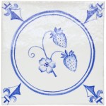 White Hart Wild Strawberry Circle Chalk White cutout