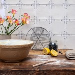 Pantry Classic Delft Antique White Floral Corners Sylvia White Grout 8 Low