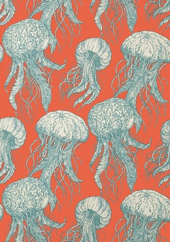 Jellyfish Bloom wallpaper by Thibaut
