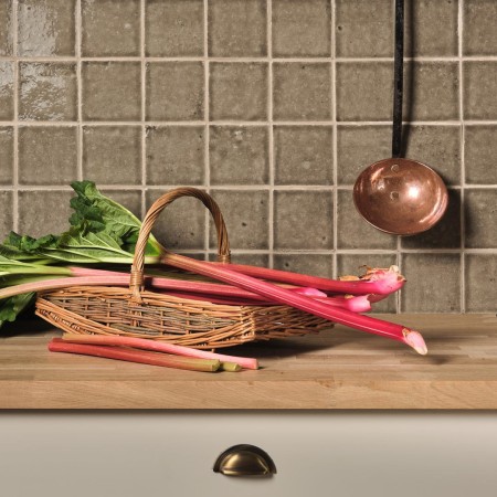 Lifestyle board of Ullswater Packhorse laid in a grid pattern and finished with Limestone Grout