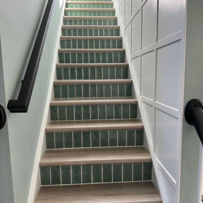 Tiled stair risers apartmenttherapy com Matthew Carr