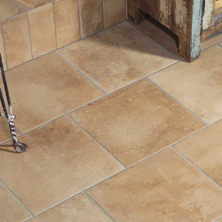 Andalucia Seville square terracotta effect porcelain floor tiles