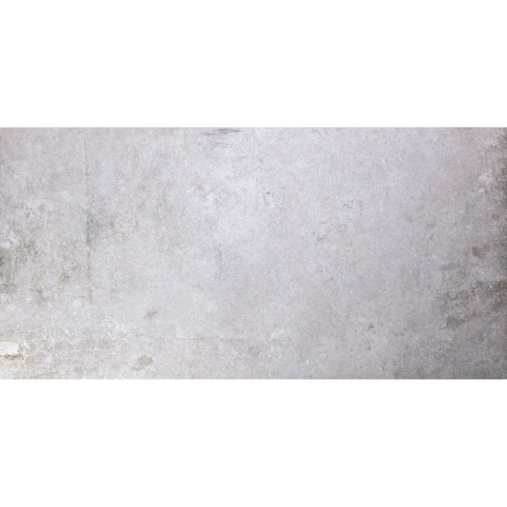 Rectangle pale grey stone effect porcelain floor tile