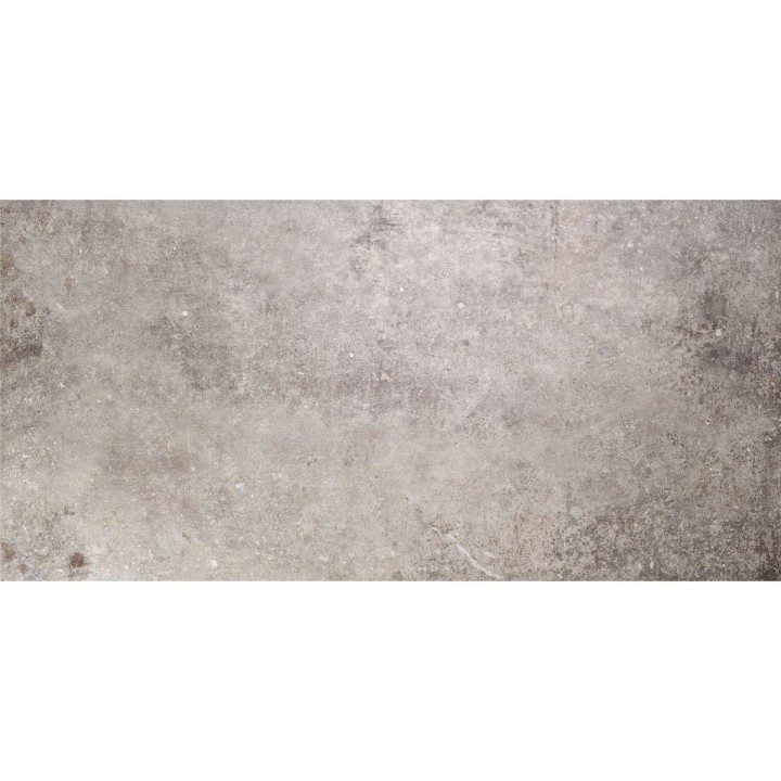 Rectangle warm taupe stone effect porcelain floor tile