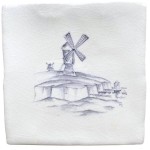 Coastal windmill sylvia chalk white square