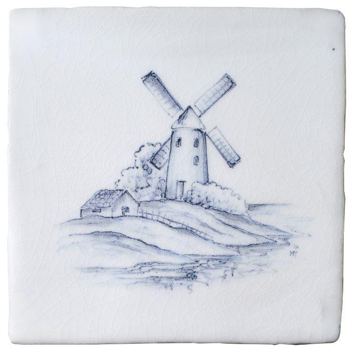 Hillside windmill sylvia chalk white square