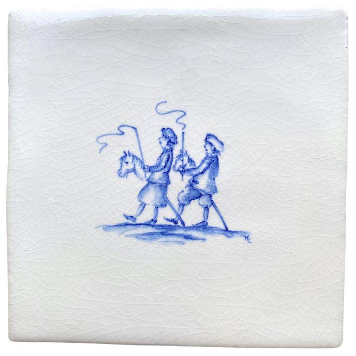 Hobbyhorses - 13 x 13cm Crackle Glaze, product variant image