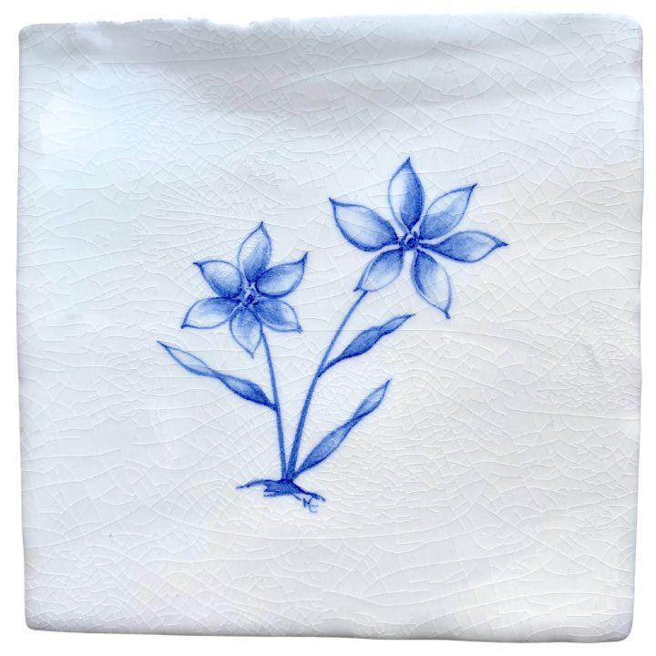 Starflower - 13 x 13cm Crackle Glaze, product variant image