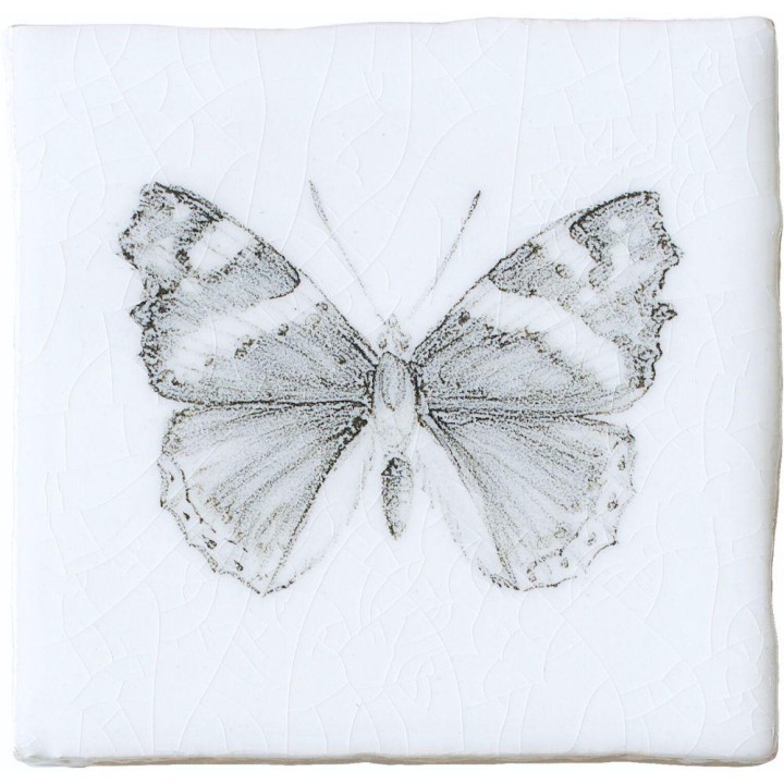 Red Admiral Butterfly Taco on Chalk White
