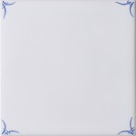 Classic Delft White Corner Motif