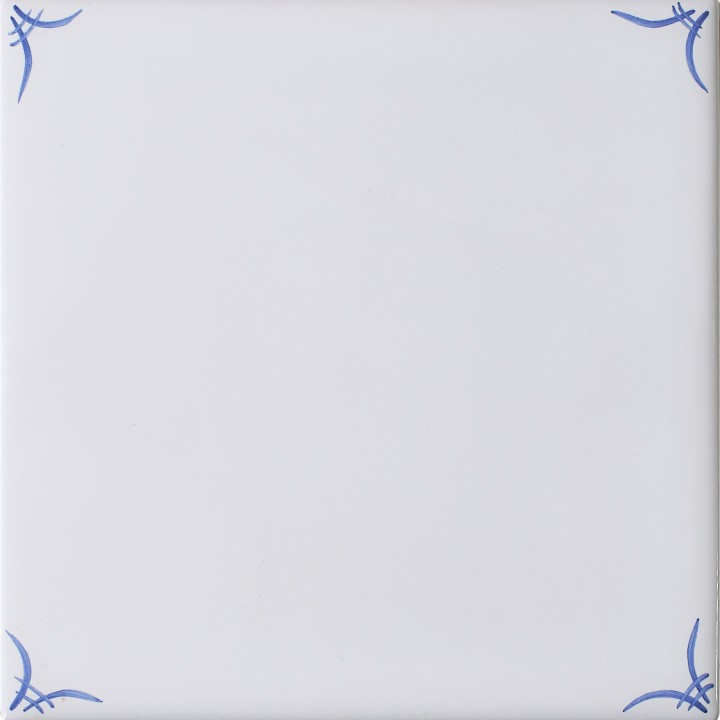 Classic Delft White Corner Motif