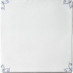 Contemporary Delft Antique White Corner Motif web