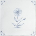 Contemporary Delft Antique White Flower 6 web