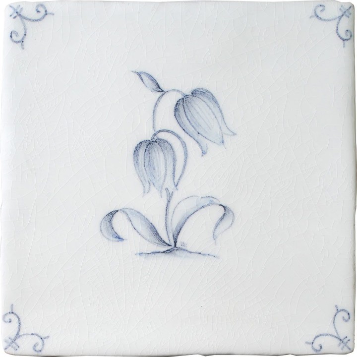 Contemporary Delft Antique White Flower 2 web