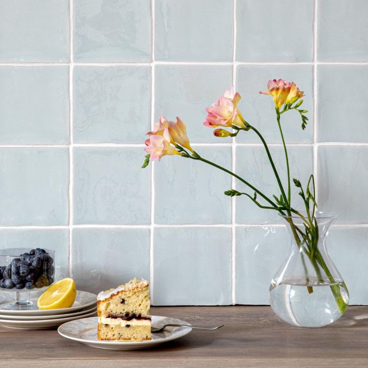 Contemporary Classics China Blue square wall tiles
