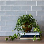 Contemporary Classic China Blue small brick wall tiles with white grout