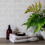 Contemporary Classic Moth Grey small brick wall tiles with white grout