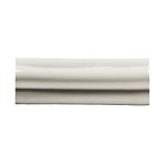 Cut out of dado border bolection tile in antique white with a crackle glaze