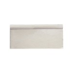 Cut out of frame border metro tile in antique white with a crackle glaze