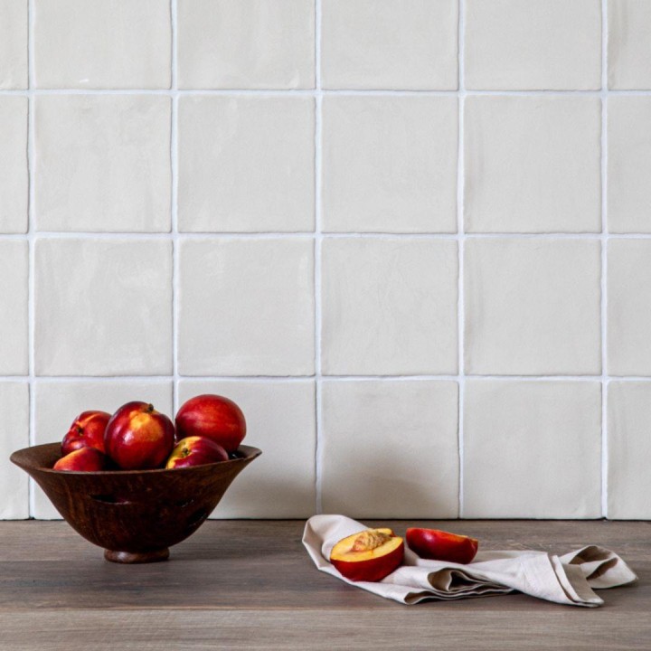 Antique White Square Wall Tile | Crackle Glaze… | Marlborough Tiles