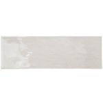 Cut out image of a white long brick tile
