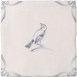 Delft Birds 3 on Antique White