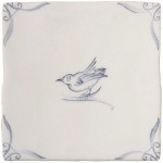 Delft Birds 6 on Antique White
