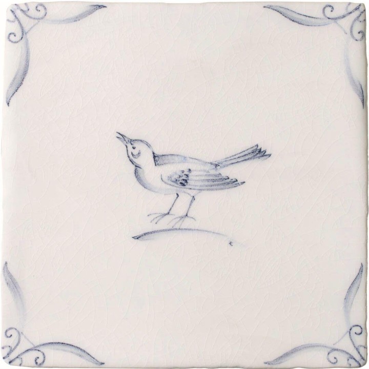 Delft Birds 2 on Antique White