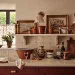 Lauren Caisley Glebe Cottage Floral Delft Corner kitchen worktop and window