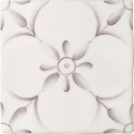 Cut out of decorative pattern tiles with a french vintage feel in a lavender purple shade