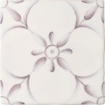 Cut out of decorative pattern tiles with a french vintage feel in a lavender purple shade