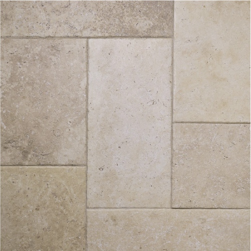 French Limestone Small Square Marlborough Tiles